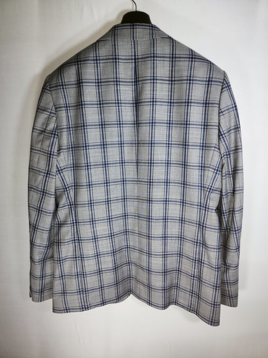 Menswear Grey Check Maurice Regular Fit Suit Jacket